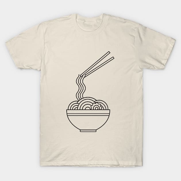 Japanese Noodle T-Shirt by fernandaffp